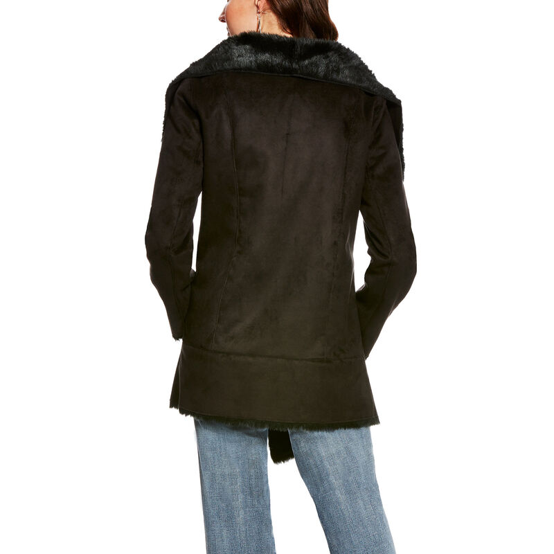 ARIAT Womens Sia Fur Coat Black Size 2XL 